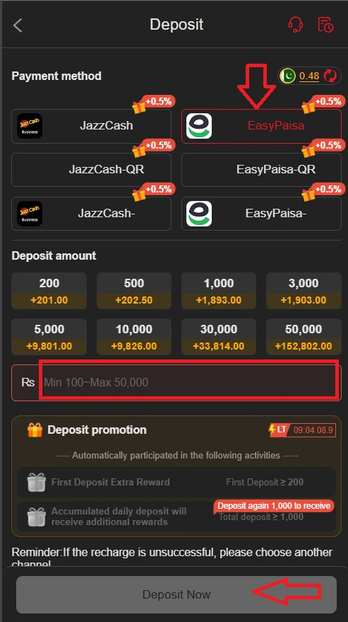 E98 deposit
